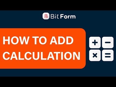 How To Calculate Numeric Field  in Contact Forms with Bit Form | Step-by-Step in [3 Minutes]