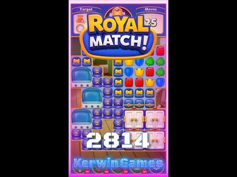 Royal Match Level 2814 - No Boosters Gameplay
