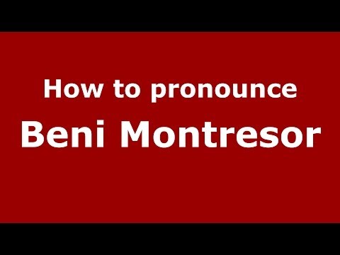 How to pronounce Beni Montresor (Italian/Italy) - PronounceNames.com