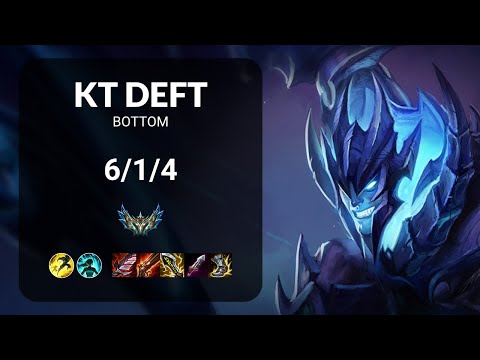 KT Deft Draven vs Kai'Sa BOTTOM - KR CHALLENGER Patch 14.15