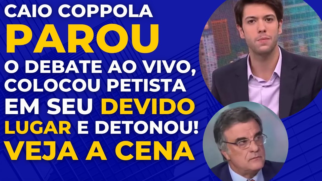 🚨MOMENTO ÉPICO! COPPOLLA NÃO ACEITA ACUSAÇÃ0 DE PETISTA E INTERROMPE O DEBATE, DESMENTINDO ELE