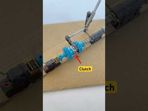 CLUTCH mechanism . manual transmission . Dc motor_ .motor for . Best mini project . tinni motor