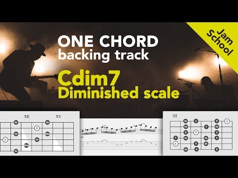 One Chord (Cdim7) Backing Track for the Diminished scale and Arpeggio