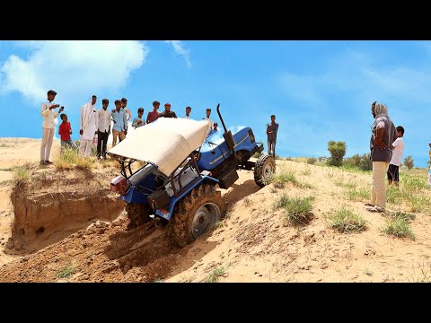 Testing the power and capacity of Sonalika Di 60 Rx Vs Massey Ferguson 241 & 1035 in sand dune