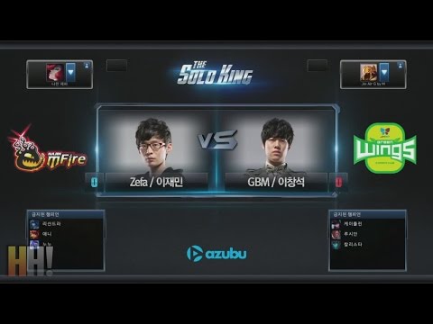 Zefa vs GBM - Game 1 - "The Solo King" Korean 1v1 Tournament (Wrong Audio)