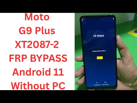 Moto G9 Plus XT2087-2 FRP BYPASS Android 11 Without PC | moto g9 plus frp bypass