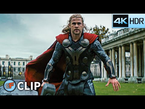 Thor vs Malekith - Final Battle Scene (Part 1) | Thor The Dark World (2013) 4K HDR Movie Clip