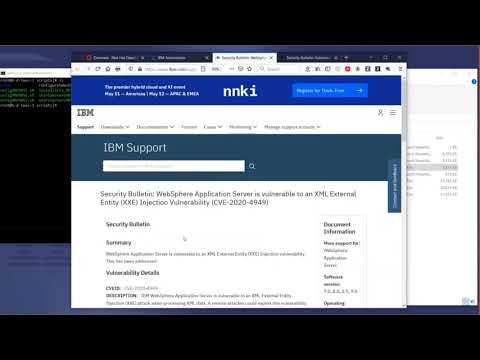 Demonstration: Security Vulnerability automation with IBM WebSphere Automation