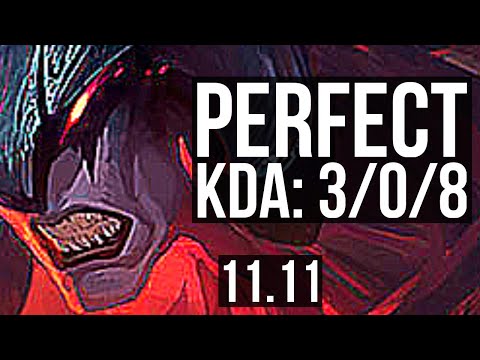 AATROX vs AKALI (TOP) | 3/0/8, 800+ games | EUW Challenger | v11.11