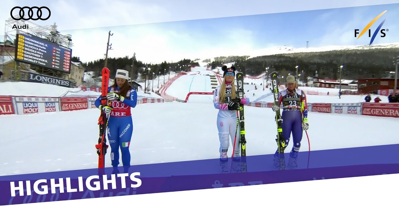 Lindsey Vonn wins in Are as Goggia takes downhill title | Highlights