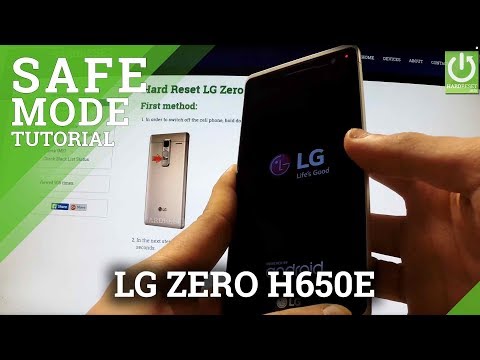 Safe Mode LG Zero H650E - HOW TO ENTER and QUIT Safe Mode