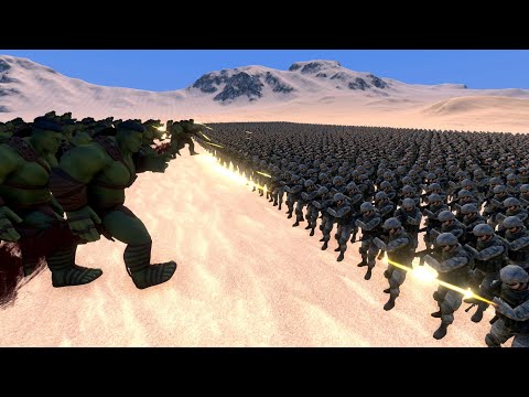 100 hulk vs 5,000 Modern soldiers - Ultimate Epic Battle Simulator