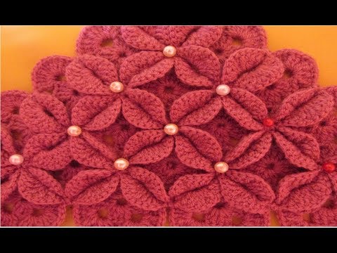 Modele de inspiratie / Model crosetat cu flori 3D - NR.5