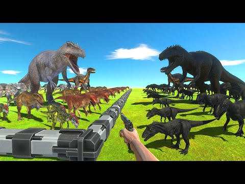 FPS Avatar Rescues Carnivore Dinosaurs and Fights Shadow Itself - Animal Revolt Battle Simulator