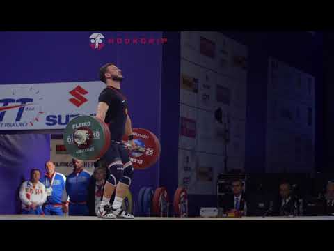 Sergey Petrov (77) - 145kg & 151kg Snatches @ 2017 European Championships