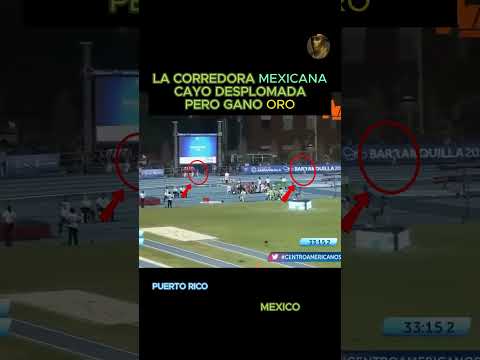 La corredora mexicana cayo desplomada #mexico