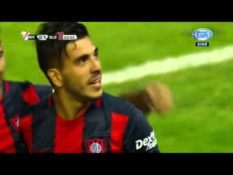 Gol de E. Kalinski (S). River 0 - San Lorenzo 1. Torneo de Verano 2016