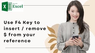 Download the video "Excel Quick Tip - Use F4 to insert / remove $ in your references"