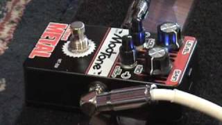 Video thumbnail for Modtone Extreme Metal guitar effects pedal demo w Gibson Les Paul & Fender blues jr amp by gearmanndude