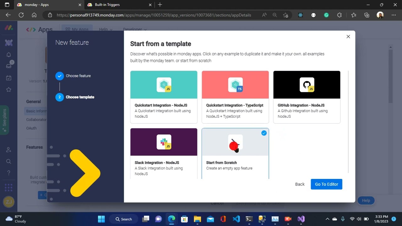 Monday.Com custom integration with .NET Core API