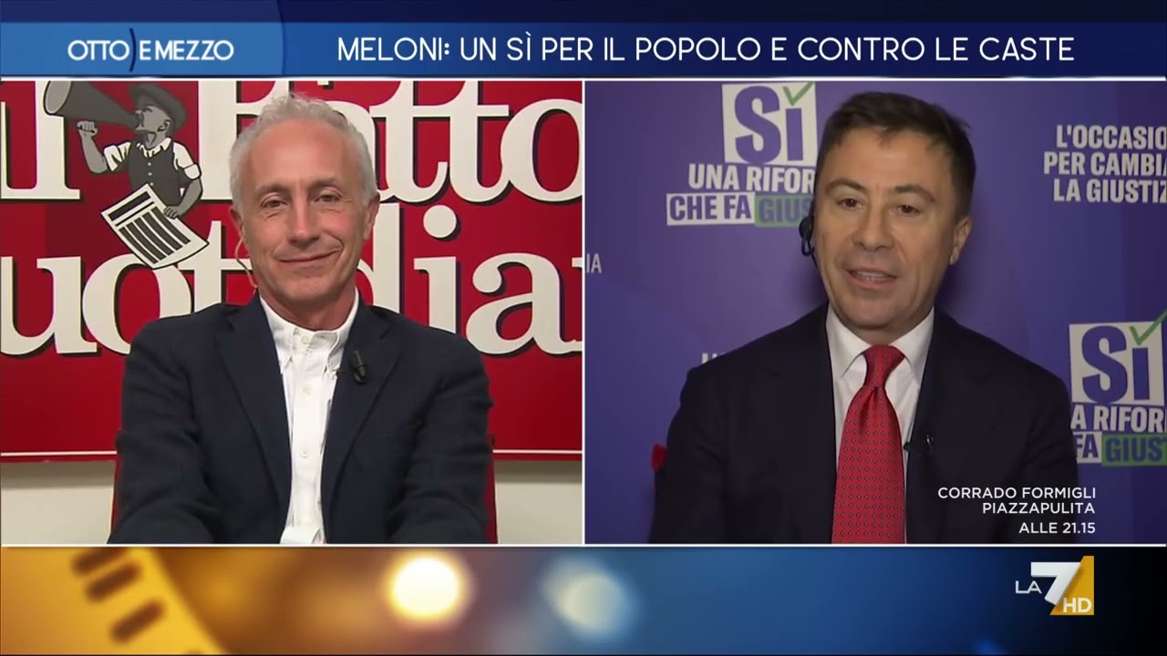 Referendum Giustizia, Italo Bocchino: "Magistratura è una casta, un gruppo chiuso. Vincerà il ...