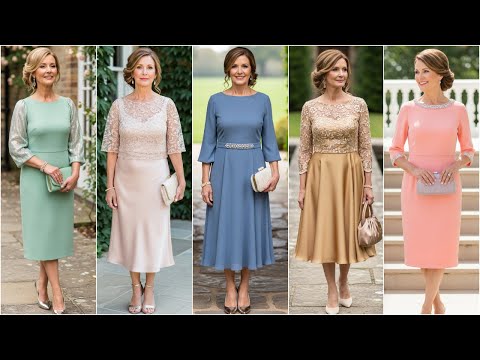 Summer Knee Length Mother of The Bride Dresses - Formal Knee Length Outfits for Stylish Moms