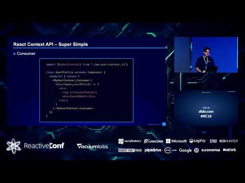ReactiveConf 2018 - David Kimr: React Context - Lessons Learned