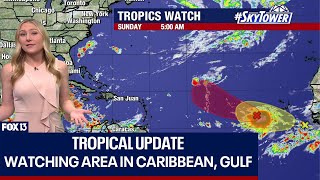 Watching area in western Caribbean, Gulf