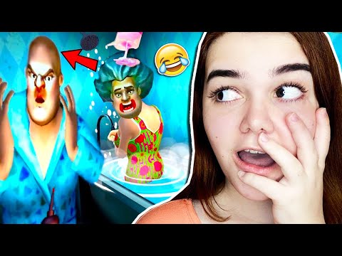 TROLEI MUITO O CABELO DA PROFESSORA *DEU RUIM* (Scary Teacher 3D)