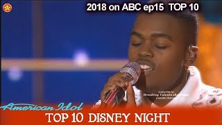 Michael J. Woodard sings “Beauty and the Beast”  AMAZING  Disney Night  American Idol 2018 Top 10