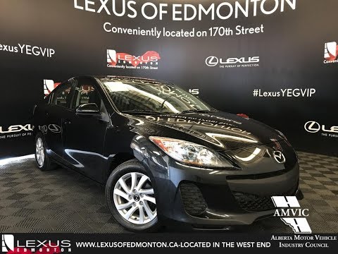 Used Black 2013 Mazda Mazda3 GS-SKY Walkaround Review Penhold Alberta