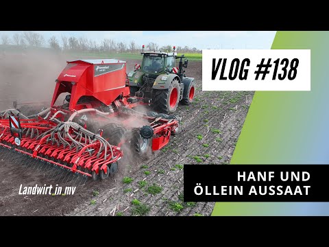 , title : 'Vlog #138 Hanf und Öllein mit der Kverneland U-Drill säen. #Fendt #kverneland #hanf'