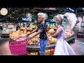 Barbie Dan Ken Membawa Bayi Ke Supermarket Untuk Membeli Cerita Mainan Camilan Piknik