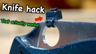 The fastest way to open a knife HACK