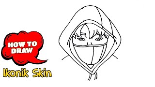 How to Draw Fortnite characters | Ikonik Skin | Easy drawing with pen