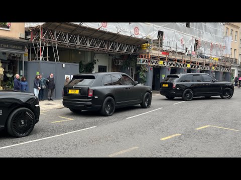 Fleet of Mafia black Rolls-Royce