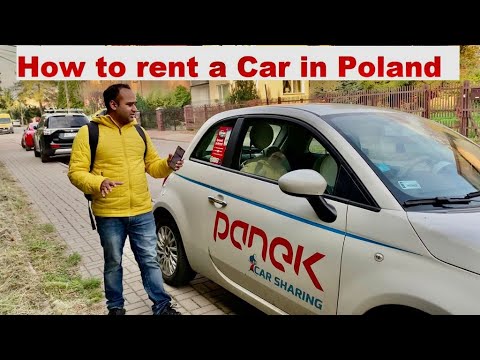 How to rent a car in Poland | Panek Car sharing | Fiat 500 | English Subtitles