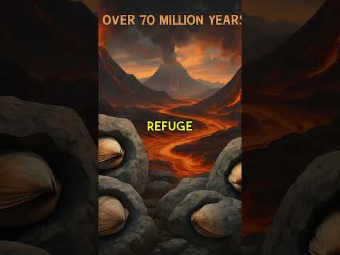 "70 Million Years Ago: Clams Survived Volcanic Eruptions! 🦪 #Resilience #Nature #Evolution"
