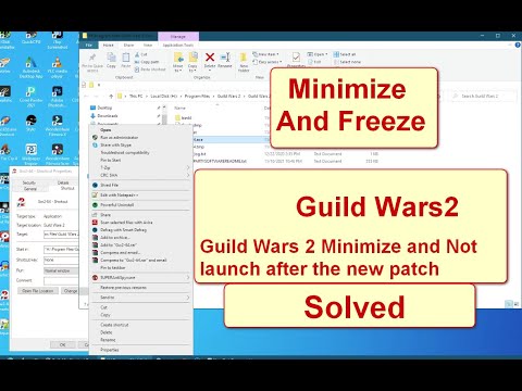 Guild Wars 2 : Can't Start Game Minimize FREEZE After The Patch (SOLVED)