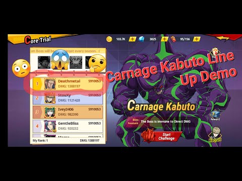 One Punch Man The Strongest - Ultimate Trials Carnage Kabuto Line Up