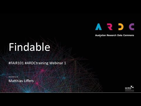 FAIR Data 101 webinar 1