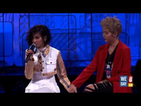 G.R.L. on dealing with the loss of Simone Battle (We Day California)