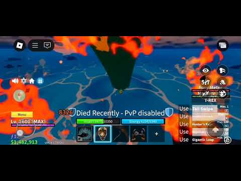 Blox Fruits Sea Beast Hunting Using T-Rex😱😱😱