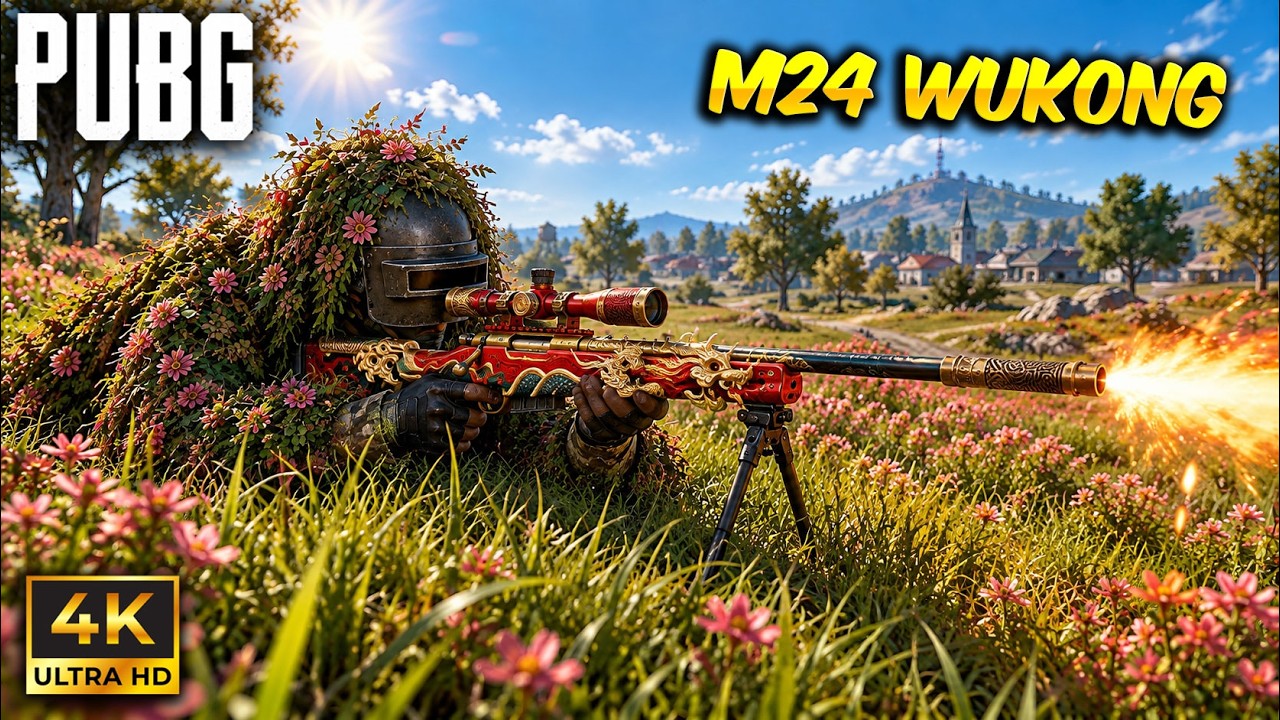 PUBG BATTLEGROUNDS: M24 WUKONG y 14 KILLS en un PEAJE DE LOCOS 😎 Estos GRAFICOS se ven BRUTALES