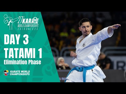 Karate World Championships | Saturday - Tatami 1 - Elimination Phase |