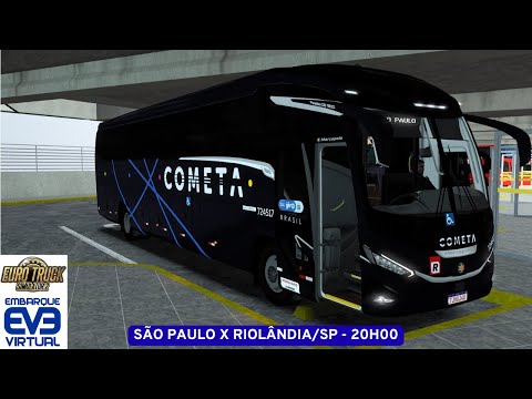 ETS 2 MODBUS | SÃO PAULO X RIOLÂNDIA/SP | MAPA RBR | VIAÇÃO COMETA | VIAGEM REALISTA DE ÔNIBUS