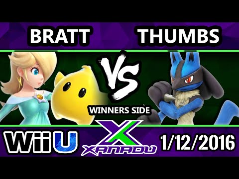 S@X 132 - Bratt (Rosalina) Vs. Thumbs Way Up (Lucario) SSB4 Tournament - Smash Wii U - Smash 4