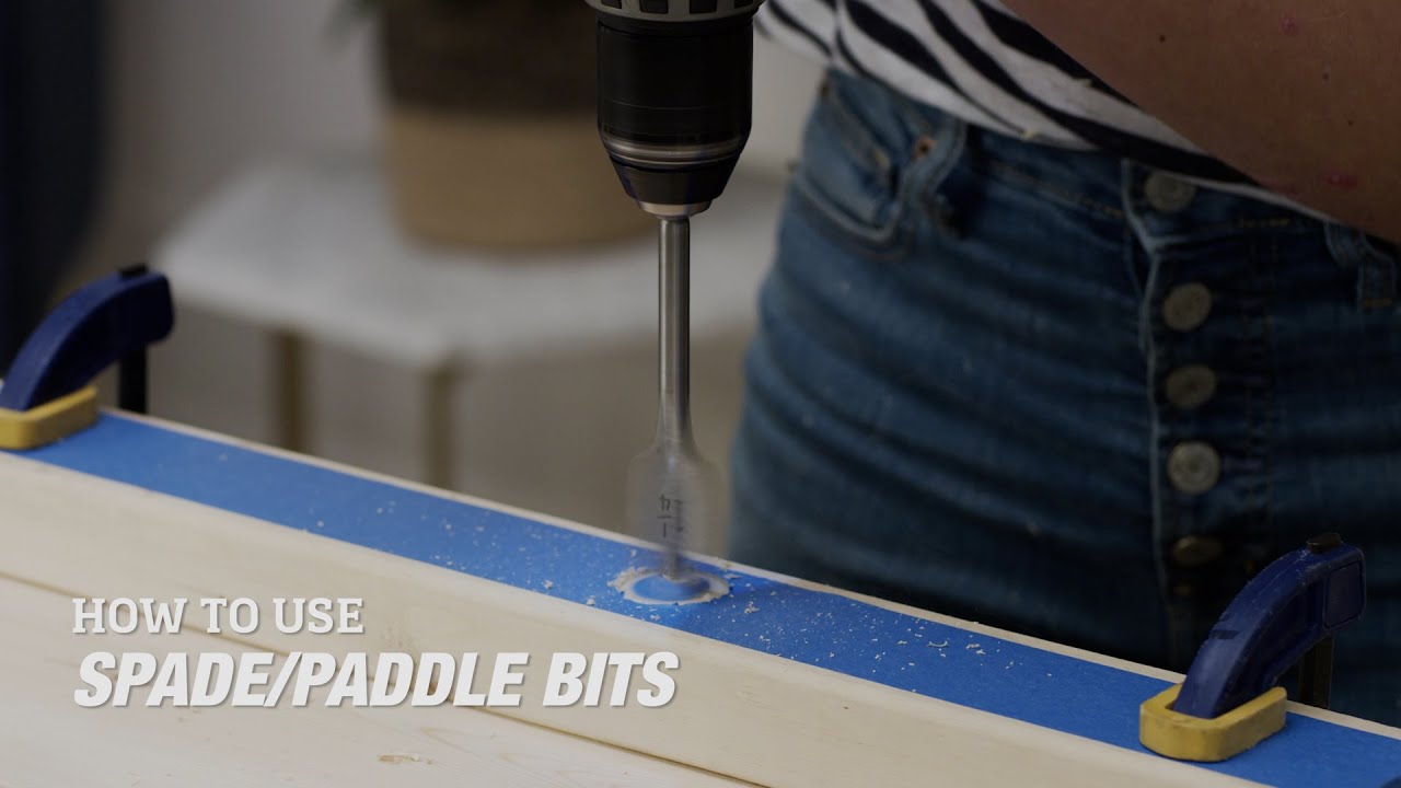 Tools 101 How To Use Spade/Paddle Bits Home Improvement Projects to