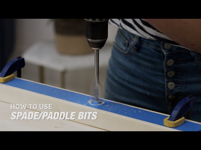 Tools 101: How To Use Spade/Paddle Bits