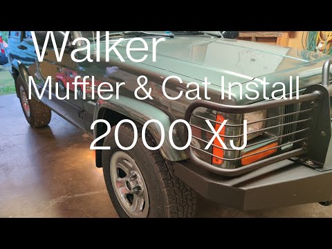 Jeep Cherokee XJ Walker Quiet-Flow SS Muffler and Catalytic Converter Install: How to Video